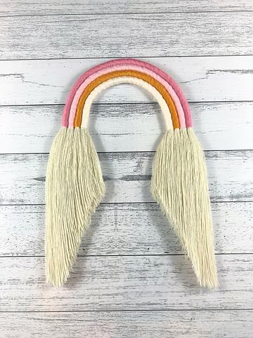 Blush Long Tassel Rainbow