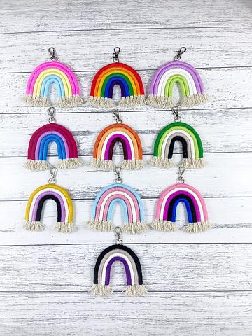 Rainbow Pride Flag Keychains, LGBTQIA+ Keychains